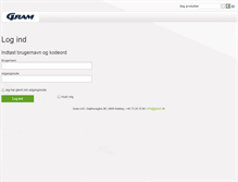 Tablet Screenshot of partnerweb.gram.dk